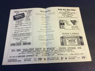 1960 THE WORLD ' S ONLY CORN PALACE Brochure Mitchell,  South Dakota LENNON SISTERS 2