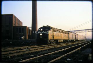 Osld Railroad Slide N&w 3808 & Train Wabash Cannonball Detroit 3/18/69