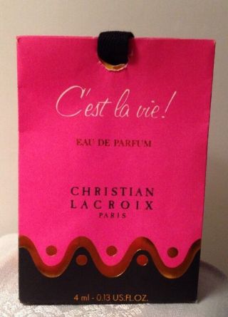 C ' est la vie Christian Lacroix Fragrance Mini PENDANT 5