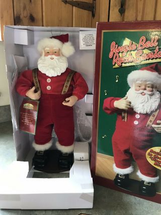 1998 Vintage Jingle Bell Rock Santa Animated Dancing Santa Edition 1