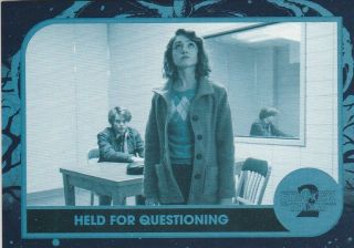 2019 Topps Stranger Things 2 Upside Down Parallel St - 43 Held For Questioning /99