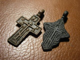 Ancient Kievan Rus Russian Empire Bronze Crosses Christian Orthodox Church 2