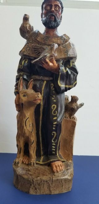 St Francis Of Assisi Statue 15.  5 " Patron Saint Of Animals