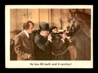 1959 Fleer Three Stooges 66 He Has 40 Teeth And 4 Cavities Ex X1563953