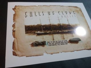 FALLS OF CLYDE 4 mast ship,  wood rope relic PIECE swatch 1878 boat Hawaii 2