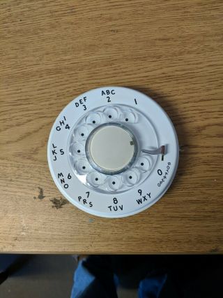 Replacement Rotary Dial For Telephone - White - Itt