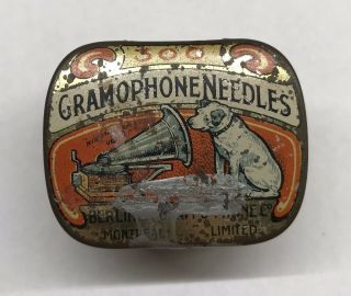 Needle Tin Berliner Gramophone Victor Trademark Phonograph
