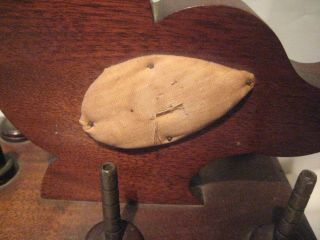 Vintage Wooden Bird Pin Cushion Thread Thimble Bobbin Scissors Holder w Drawer 7