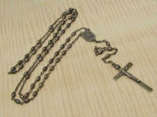 Sterling Silver Jewelry Religious Prayer Beads Rosary Cross Crucifix