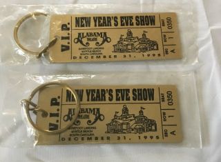 Vintage 1995 Vip Key Chains For Alabama Theatre Christmas In Dixie