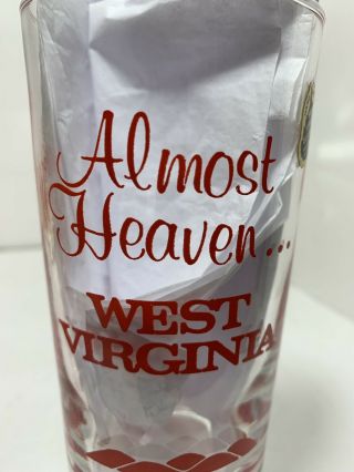 Almost Heaven West Virginia Glass Hand Made Collectible Sticker