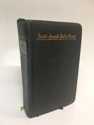 Vintage Saint Joseph Daily Missal 1961 Confraternity Version Catholic Book
