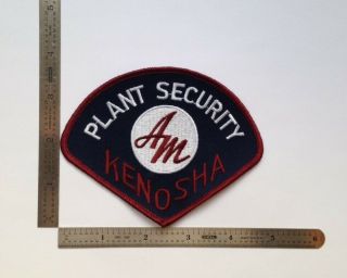 American Motors Corporation (1954 - 1970) Plant Security Patch Kenosha,  WI - NOS 3