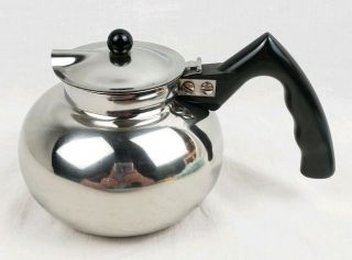 Vintage Nicro Stainless Steel Bakelite Vacuum Coffee Maker Pot Only Model 246