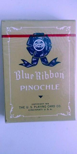 Blue Ribbon 323 Limited Edition Rare Red Playing Cards Rosette Backs
