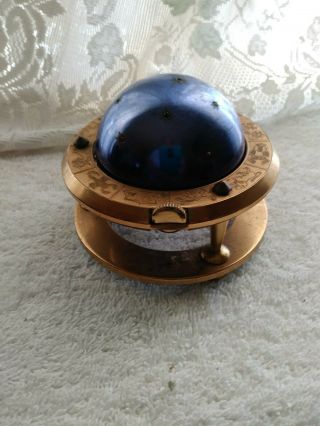 Vintage Round Dome Shape With Zodiac Signs (pacton) Germany Cigarette Lighter
