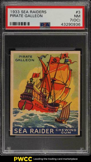 1933 Sea Raiders Pirate Galleon 3 Psa 7 (oc) Nrmt (pwcc)