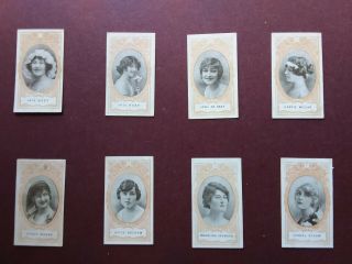Actresses (orange Surround) Issued 1916 By Wills Scissors Set 30
