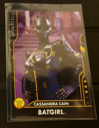 Injustice Arcade Dave And Busters Card 56 Cassandra Cain ? Ultra Rare Series 2