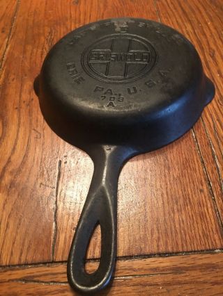 Antique Small Griswold No 3 Cast Iron Skillet Erie 709 A Just Needs Cleaning