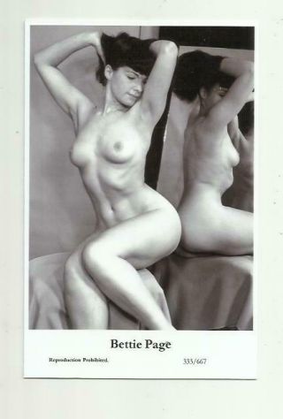 N480) Bettie Page Swiftsure (333/667) Photo Postcard Film Star Pin Up