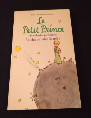 Vintage Paperback Book: Le Petit Prince Antoine De Saint Exupery 1971 In French