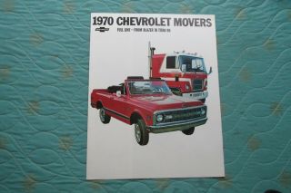 Auc470 1970 Chevrolet Truck Sales Brochure Showing The Full Line