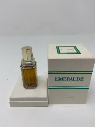 Vintage Coty " Emeraude " 1/2 Fl Oz.  15ml Mini Parfum 1921