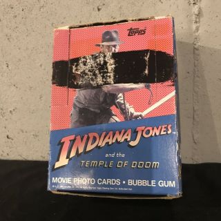 1984 Topps Indiana Jones Temple Of Doom Wax Box 35 Packs