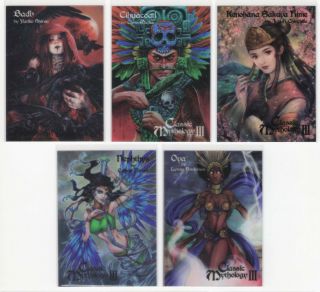 2018 Perna Studios Classic Mythology 3 Iii Goddesses 35 Card Mini - Master Set