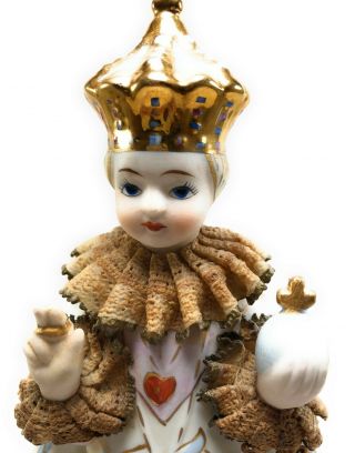 Vintage Infant Of Prague Statue Religious Lefton China Hand Painted 8.  25 " Tall