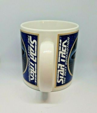 1994 STAR TREK THE NEXT GENERATION COFFEE Cup MUG U.  S.  S.  ENTERPRISE Ship 4