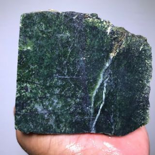 Top Quality Solid Green Jade Rough 2.  5 Lb - From Taiwan
