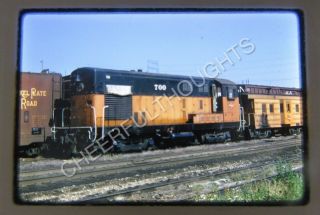 1973 Kodachrome Photo Slide Milw Milwaukee Road 700 H12 - 44 W/caboose Y3
