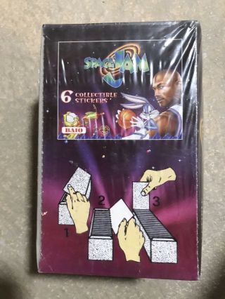 Space Jam Baio Collectors Sticker Cards Box Of 100 Packs