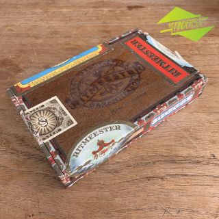 Vintage Ritmeester Dutch Holland Wooden Cigar Box Illustros Guitar Tobacco Tin