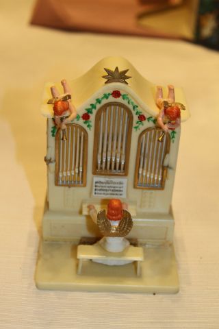 Vintage Plastic Musical Organ With Angel