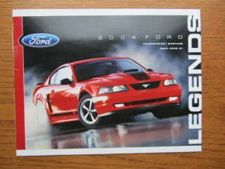 2004 Ford Legends Sales Brochure And Mach 1 Ad Bundle