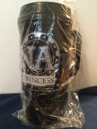 Rare Xena Warrior Princess Insulated Travel Coffee Mug Cup Black Silver 16oz