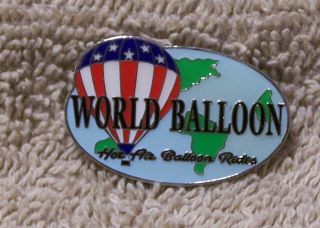 World Balloon Hot Air Balloon Rides Balloon Pin