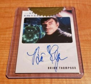 Star Trek Enterprise Archive Series 2 Heroes & Villains Brian Thompson Autograph