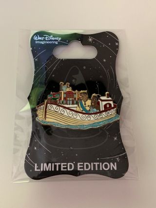 Disney Pin Wdi Storybook Boat Princess And The Frog Tiana Limited Edition 300