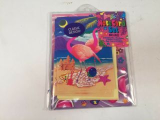 Vintage Lisa Frank Flamingo Note Card All In One Not Complete