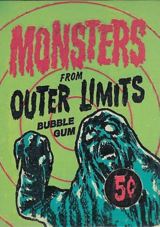 Reprint Set Of 1964 Bubbles Inc.  Outer Limits Trading Card Set Of 50 Cards