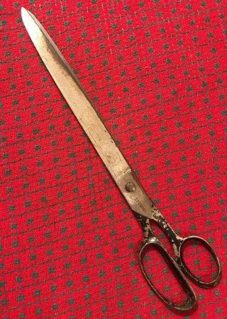 Vintage H.  Boker & Co.  Tree Shears 13.  5” Large 8 " Cut Steel Scissors.