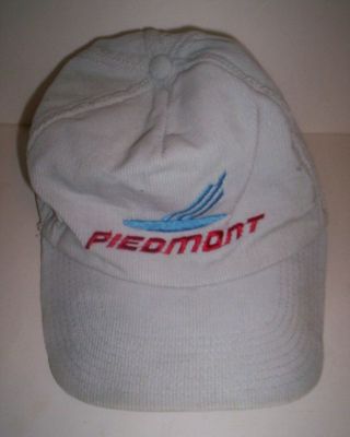 Vintage Piedmont Airlines Baseball Style Cap Snap Adjust