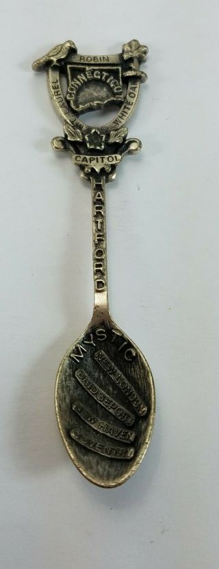 Connecticut Gish Souvenir Spoon Pewter