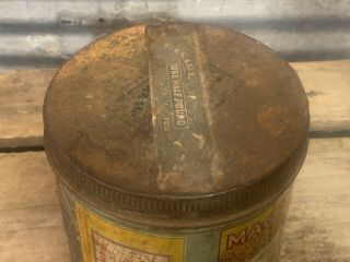 ANTIQUE EARLY 1900S MACDONALD ' S BRITISH CONSOL CIGARETTE TOBACCO TIN LITHO CAN 5