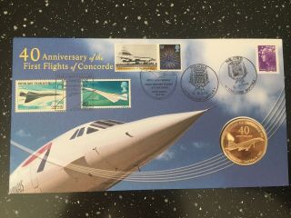 Limited Edition Cover.  40th Anniv.  Of Concordes First Flight At Toulouse Airport
