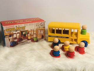 Tupperware Tuppertoys Vintage School Bus Classroom